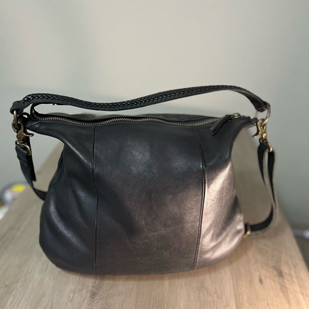 Lucky Brand Black Leather Tote - Picture 4 of 11